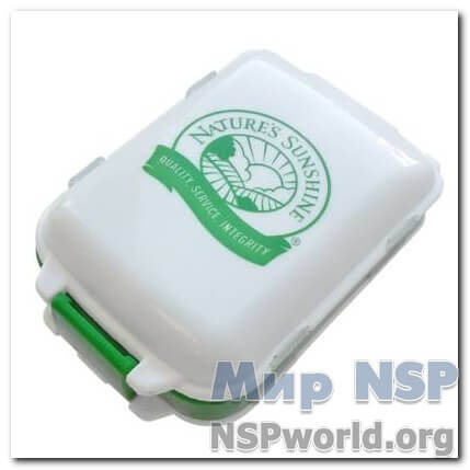 Таблетница с логотипом NSP 